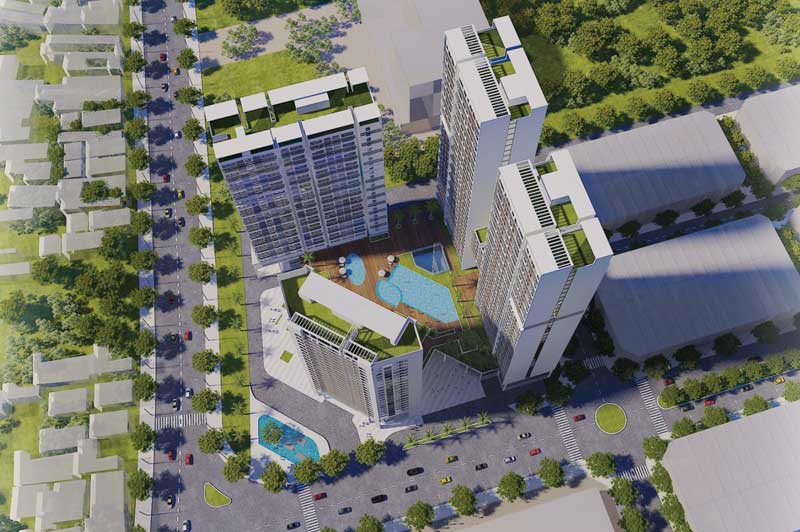 Vị trí dự án căn hộ Green Square Dĩ An City