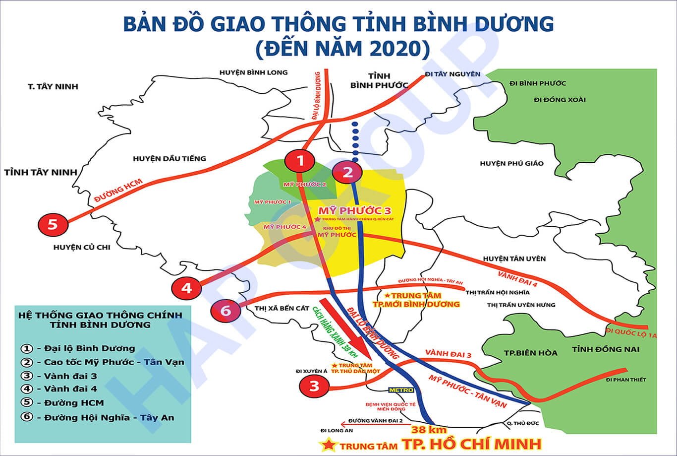 Hạ tầng giao thông tỉnh Bình Dương