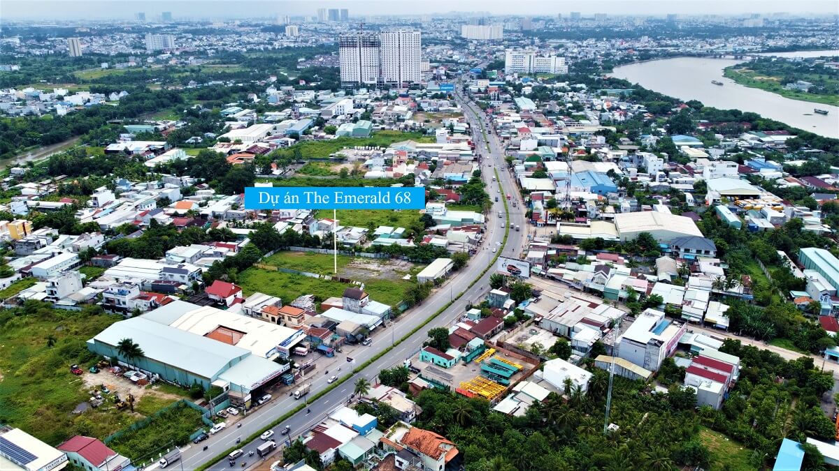 Vị trí dự án căn hộ chung cư The Emerald 68